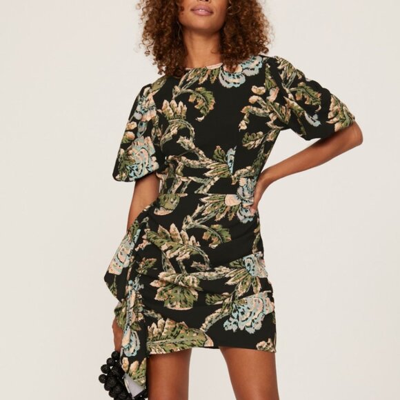 RHODE Dresses & Skirts - RHODE Camellia Vine Black Floral Pia Dress Size 8